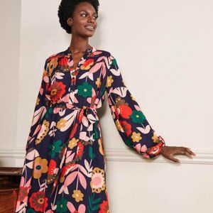 Boden blouson sleeve midi dress, 2R US/6R UK